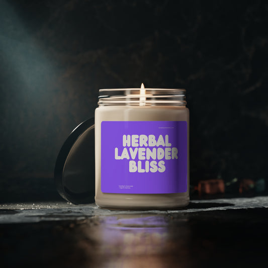 Herbal Lavender Bliss Scented Soy Candle, 9oz