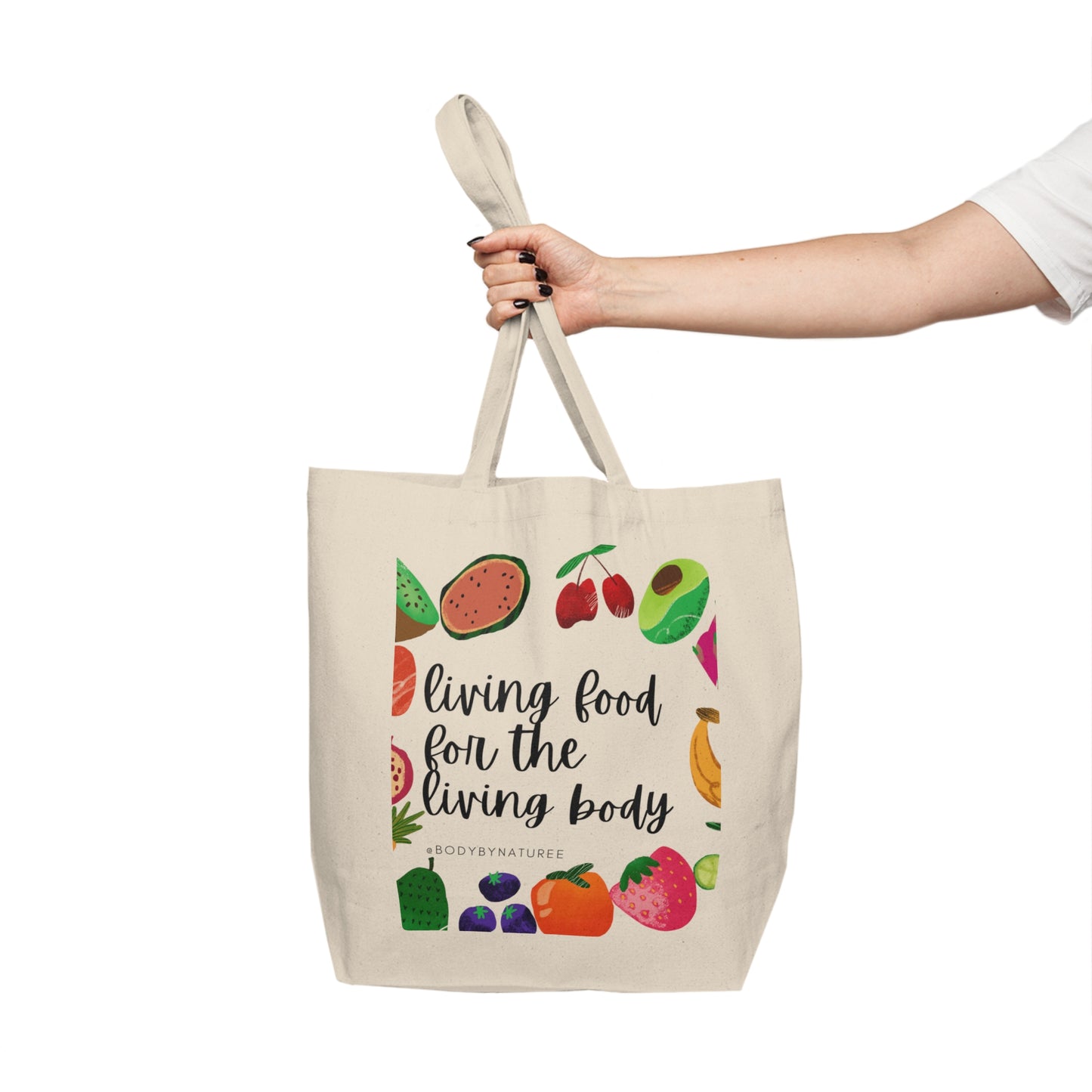 Living Body Canvas Shopping Tote